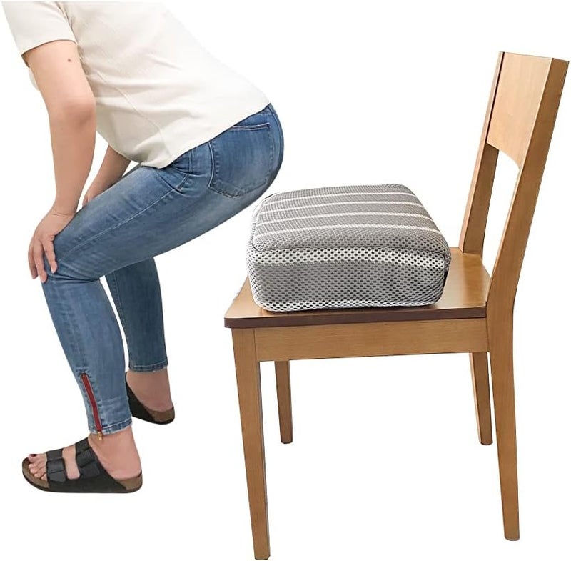 KAVIL Adult Booster Seat Cushion Extra Firm Riser Chair Cushions for Elderly Washable Thick Chair Lift Pads to Raise Height for Couch, Home, Patio, Office Seat - Image 1
